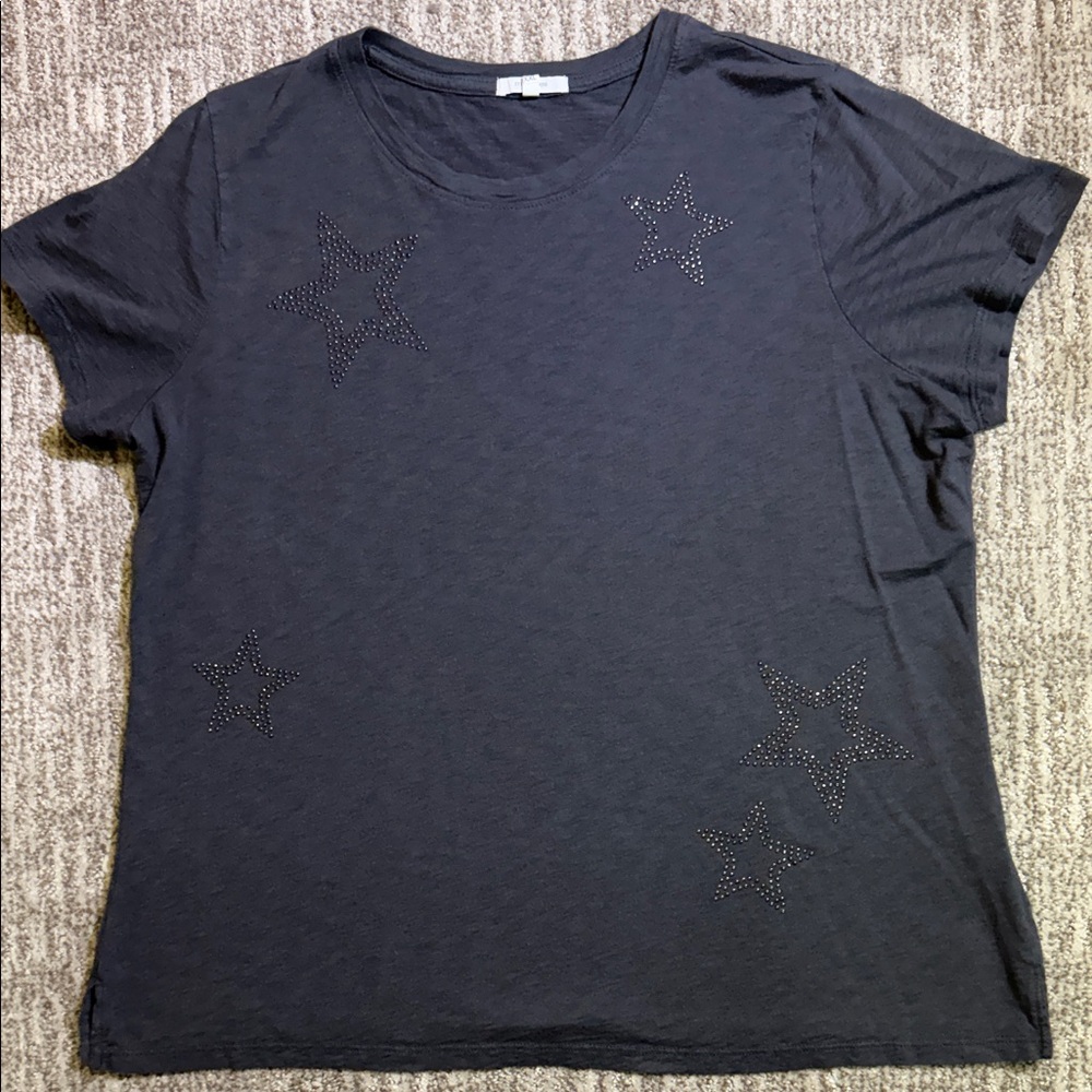Maurices Charcoal Star Studded Tee